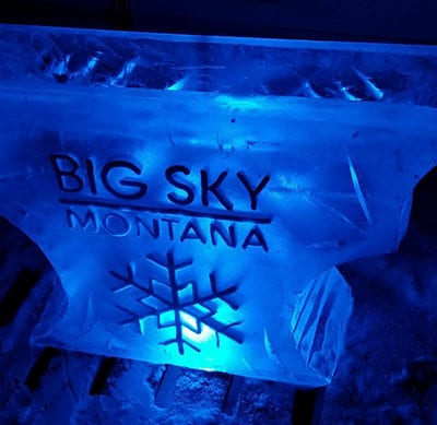 BIg Sky Montana seafood Ice Sculpture