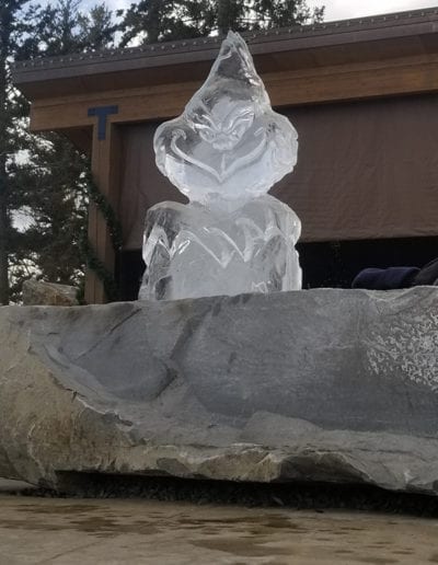 The Grinch Ice Sculture
