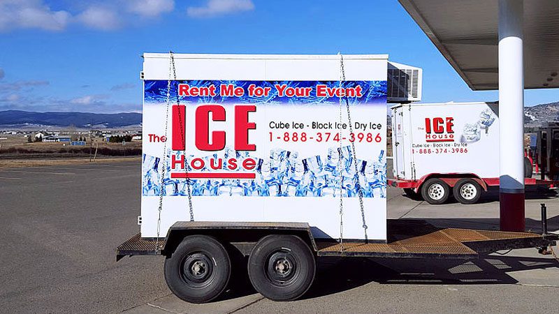 Ice House Cooler on a Trailer