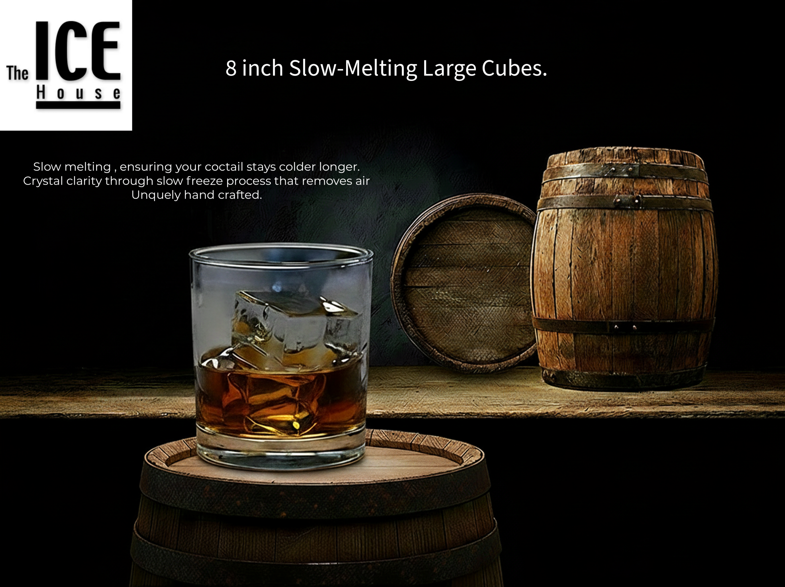 8 inch slow melting ice cubes